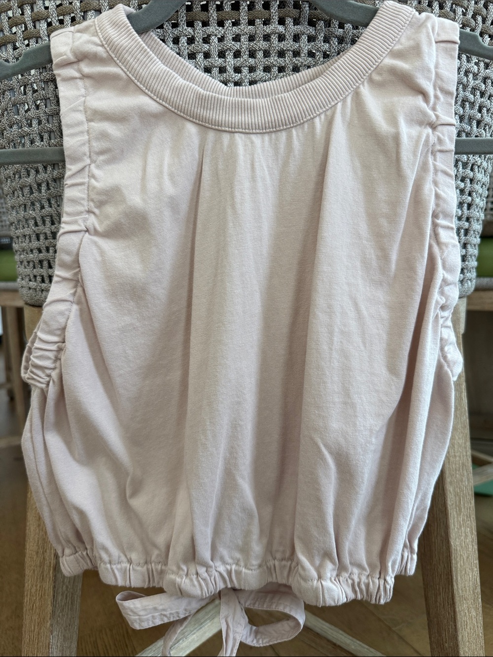 Anthropologie Pilcro Sleeveless Crop Tank - Cream - Picture 4 of 5